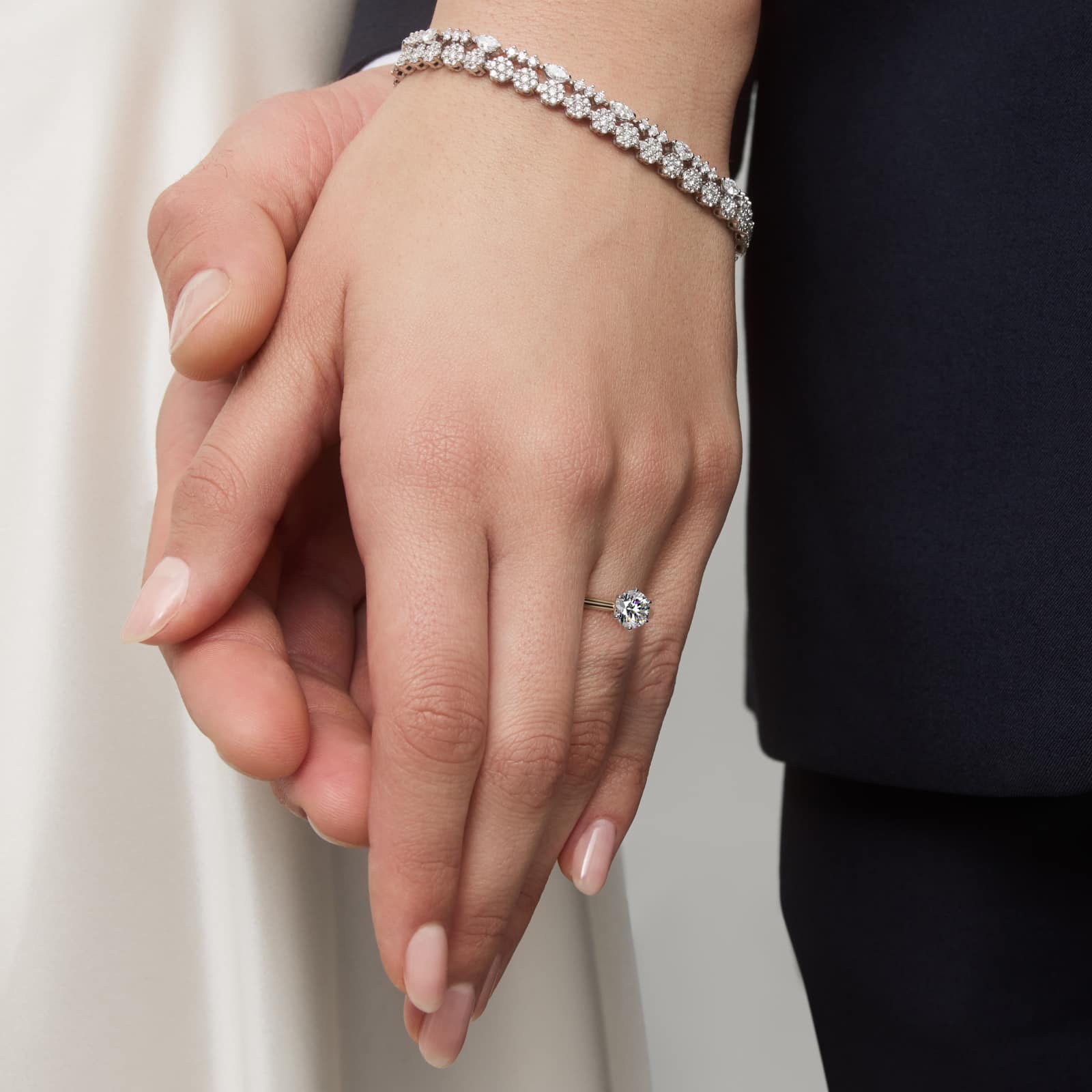 2.25 CT Lab Grown Diamond Round Petite Nouveau Stephea Six-Prong Solitaire Engagement Ring in 14K Yellow Gold