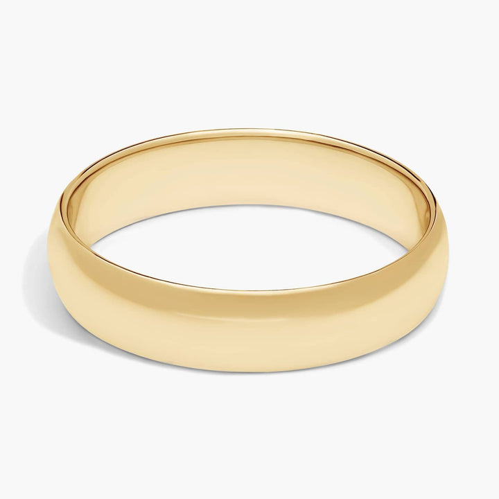 Classic Wedding Ring In 14k Yellow Gold (5mm)
