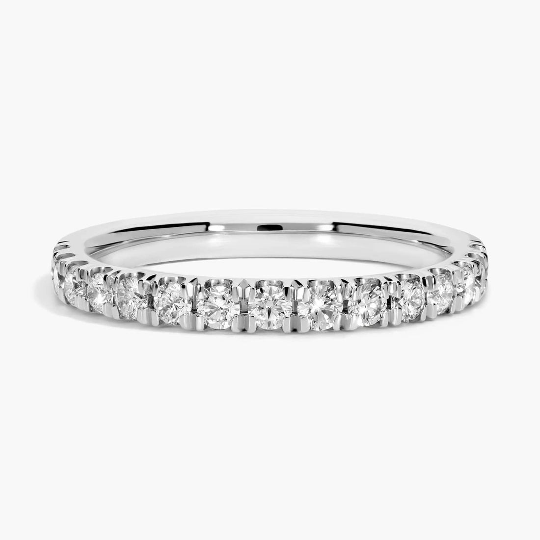 Stephea Scalloped Pavé Diamond Ring In Platinum (1/2 Ct. Tw.)