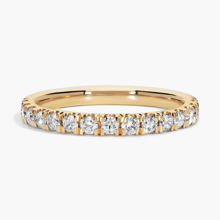Stephea Scalloped Pavé Diamond Ring In 18k Yellow Gold (1/2 Ct. Tw.)