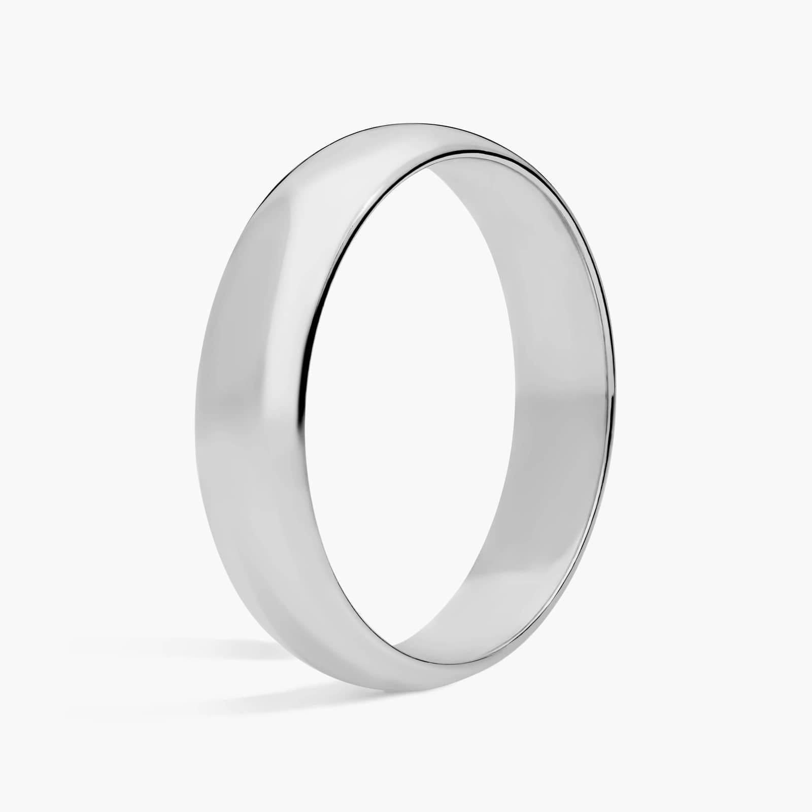 Mid-weight Comfort Fit Wedding Ring in Platinum (5mm)