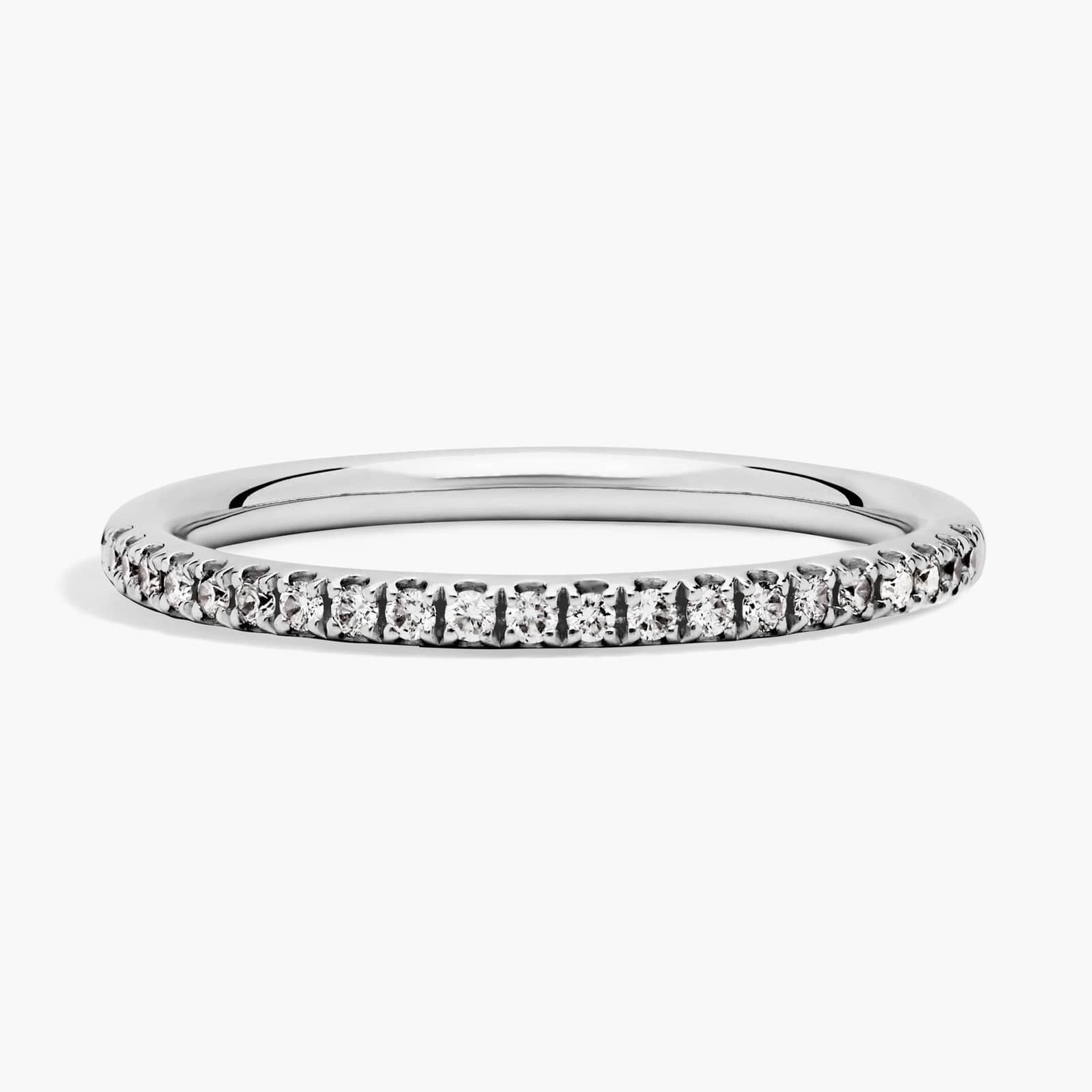 Stephea Riviera Pavé Diamond Ring In Platinum (1/4 Ct. Tw.)