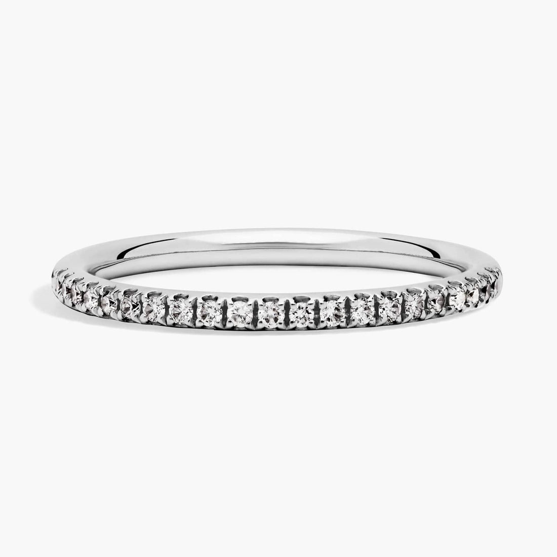 Stephea Riviera Pavé Diamond Ring In Platinum (1/4 Ct. Tw.)