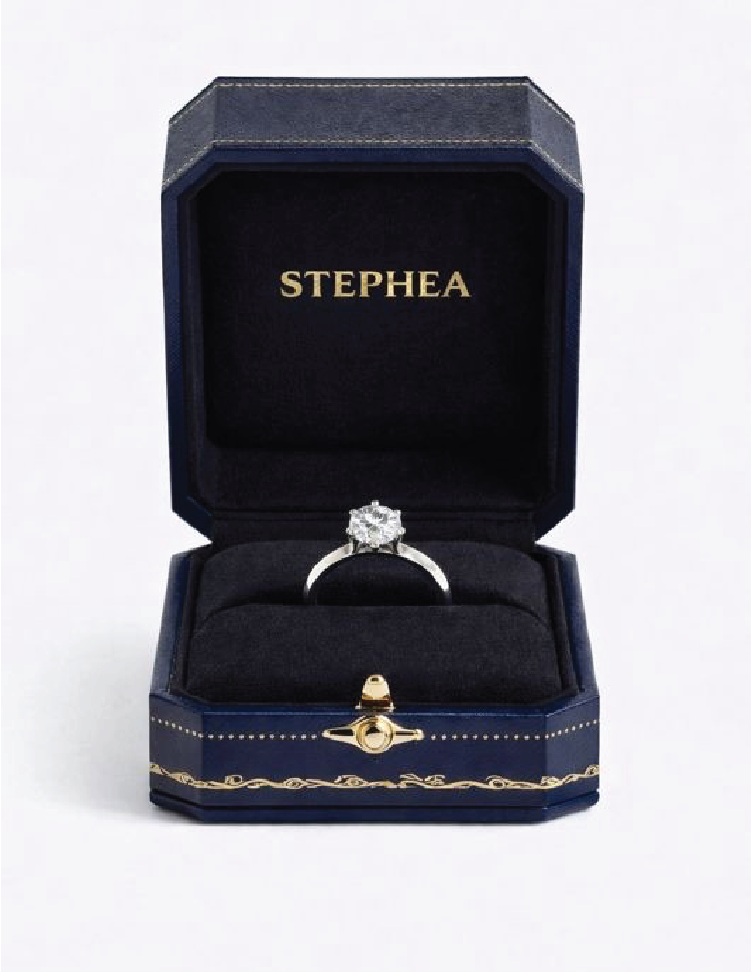 2.5 CT Lab Grown Diamond Riviera Pavé Engagement Ring in 14K White Gold