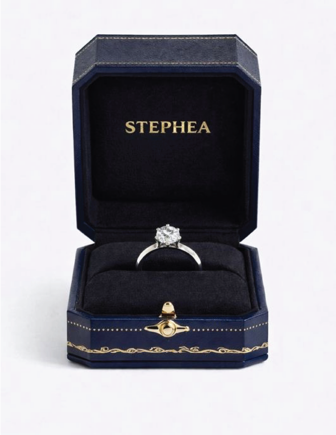 2.5 CT Lab Grown Diamond Riviera Pavé Engagement Ring in 14K White Gold